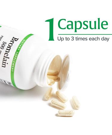 Natural Factors Bromelain 500 mg - 90 Capsules for Digestive Health & Anti-Inflammatory Support - Buy Online on GoSupps.com