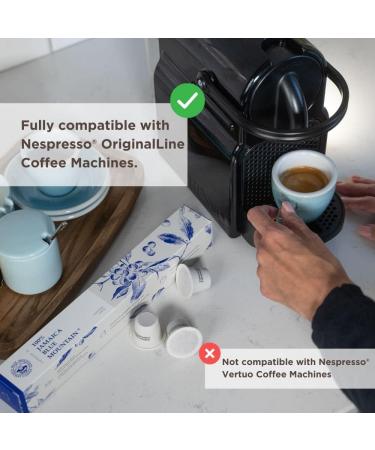 JA Coffee - Capsules de caf 100% Blue Mountain de Jama que compatible avec les machines Nespresso (OriginalLine) - Torr faction moyenne - Arabica de qualit sup rieure - 10 dosettes compostables - Buy Online on GoSupps.com