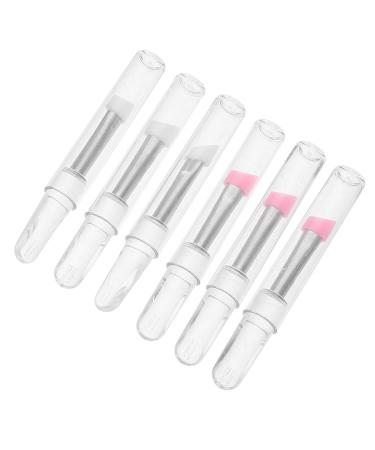 NOLITOY 6pcs Silicone Eye Applicator Brush Makeup Craft Brush Makeup Makeup Applicator Brush for Cream Lip Mask Eyeshadow and Lipstick