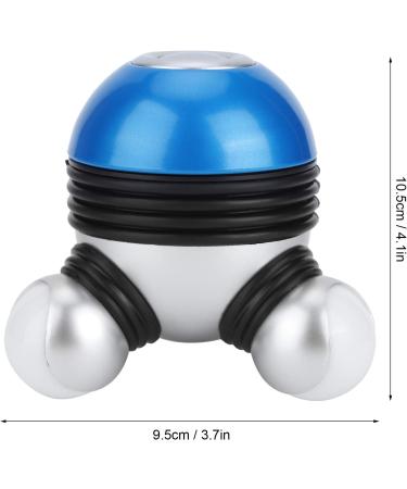 Portable Mini Neck & Body Massage Device - Vibration Massager with LED Light for Relaxation - Perfect for Home Use - Ideal for Head Neck Legs & Back (Blue) - Buy Online on GoSupps.com