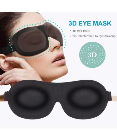 YIVIEW Sleep Mask Pack of 3  Lightweight & Comfortable Super Soft Adjustable 3D Contoured Eye Masks for Sleeping  Travel  Shift Work  Naps  Night Blindfold Eyeshade for Men Women  Black/Purple/Gray Black & Gray & Purple - Buy Online on GoSupps.com