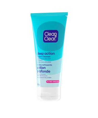 Buy Clean & Clear Oil-Free Deep Action Cream Facial Cleanser | 6.5 fl. oz | International Shipping Available - Buy Online on GoSupps.com
