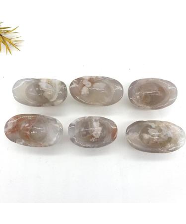 Natural Crystal 1pc Natural Cherry Blossom Agate Ingots Small Size Polished Crystals Stones Stone Mineral Specimen - Buy Online on GoSupps.com