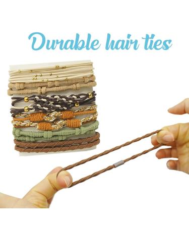 BAISDY 24Pcs Boho Hair Ties Bracelets for Women - No Damage Hair Elastics for All Hair Types - Buy Online on GoSupps.com