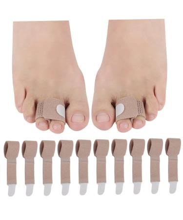 Toe Splints for Straightening 10PCS Skin-Friendly Breathable Hammer Toe Straightener with Fasten Tape Hammer Toe Corrector for Women Overlapping Toe Bent Toe Crooked Toesand Hand Finger Correcting