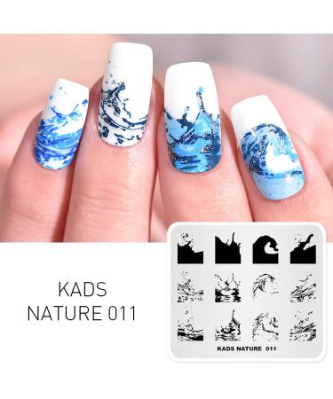 KADS Nail Stamping Plate Ocean Nail Art Stamp Template DIY Image Template Manicure Stamping Plate Stencil Tools (NA011)