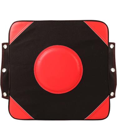 Quiet Punch Doorway Punching Bag, PU Leather + Canvas + High Elastic Sponge Wall Punching Pad, Quiet Pad Suitable for Key Target Training (Color : Red)