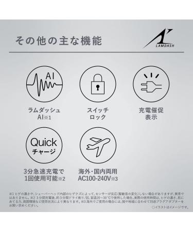 Panasonic ES-LT6B-A LAMDASH 3-Blade Men's Shaver - High Grade Blue AC100V-240V Imported from Japan 2022 Release - Buy Online on GoSupps.com