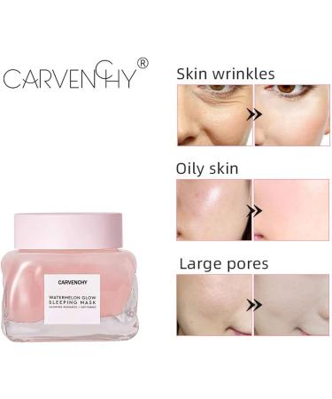 Watermelon Glows Recipe Watermelon Glow Skin Care Moisturizing Face Cream for Oily Skin Hyaluronic Acid Watermelon Extracts (1 pc) - Buy Online on GoSupps.com