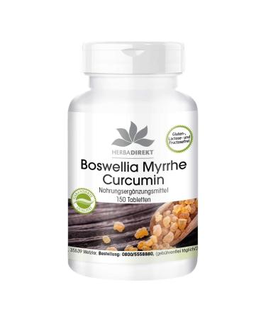 WARNKE VITAL SUBSTANCES Boswella tablets with mire and curcumin 150 tablets with vitamin D3 HERBADIRE RECKTY by Warnke Valthys German pharmacists qualitia