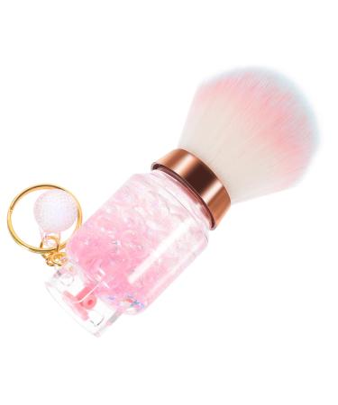 SOESFOUFU Beauty Tools Bulk Makeup Blush for Makeup Travel Makeup Brush Makeup Powder Brush Face Makeup Cosmetic Brush Blush Brush for Cheeks Blush Brush with Key Ring Makeup Brush Travel 10.20X4.50X4.50CM Pink
