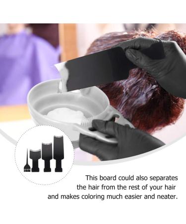 KALLORY Hair Dye Tools: Highlighting Board & Brush Kit for Hair Coloring - 4 Pcs Set, 32x10x1.3cm - Black - Buy Online on GoSupps.com