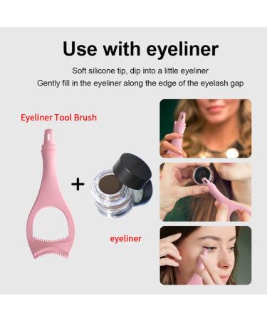 TOYANDONA Pochoirs en Silicone pour Eye-Liner Rose Applicateur Maquillage Yeux Multifonction Outil Aide au Mascara et Ombre Paupi res Accessoire Maquillage Professionnel et D butant - Buy Online on GoSupps.com