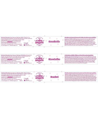 Cake Angels Baking Sprinkles 6 Pack 3 Flavour Combinations Cake Decoration - Buy Online on GoSupps.com