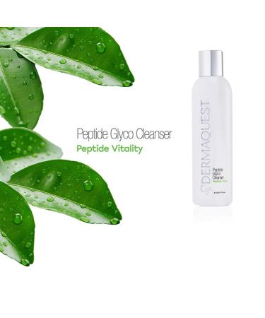 DermaQuest Peptide Vitality Glycolic Acid Cleanser - Exfoliating Face Wash for Men & Women - 6 oz - Buy Online on GoSupps.com