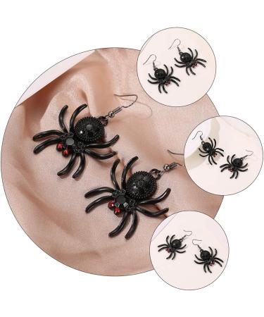 VANZACK 3 Pairs Spider Eardrops Drop Earrings for Women & Men - Halloween Costume Party Supplies - Buy Online on GoSupps.com