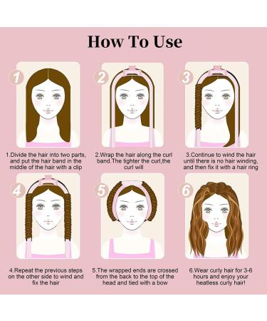 Heatless Curling Rod Headband - 60 Extra Long Soft Hair Curlers for No Heat Curls | Sleep-In Curls for Long & Medium Hair (Black - Buy Online on GoSupps.com