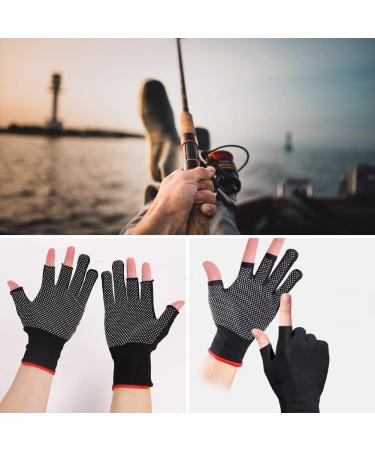 Seminismar Fishing & Hunting Gloves - Ideal Gift for Anglers & Photographers | Durable Black Sailing Gloves for Men - Buy Online on GoSupps.com
