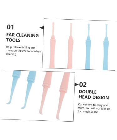 ARTSEWPLY 4pcs Smooth Earwax Removal Tools Ear Cleaning Kit Earwax Cleaners Random Color - Buy Online on GoSupps.com