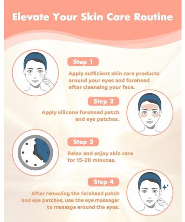 Silicone Forehead Wrinkle Patch Set | Reusable Patches for Forehead & Eyes | Anti-Wrinkle Silicone Patches with Metal Applicator & Tin Case | International Shipping Available - Buy Online on GoSupps.com