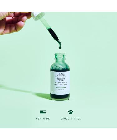 Botanic Tree Matcha Peeling Solution - 30ml AHA 30% + BHA 2% Exfoliating Face Peel for Dark Spots - Glycolic & Salicylic Acid Treatment - Buy Online on GoSupps.com