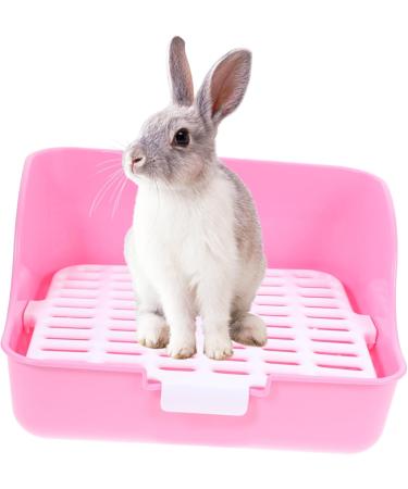 COSMEVIVI Box Rabbit Toilet Pet Potty Pet Supply Small Pet Toilet Pet Training Corner Little Pig Pee Toilet Bunny Potty Bunny Toilet Rabbit Potty Pet Drawer Potty Pet Litter Tray 28.5X23.5X15.5CM Pink - Buy Online on GoSupps.com