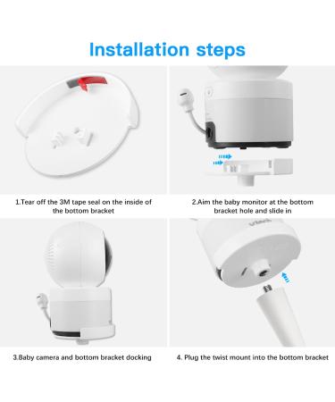 Koroao Baby Monitor Twist Mount for VTech BM Series - No Tools or Wall Damage - Buy Online on GoSupps.com