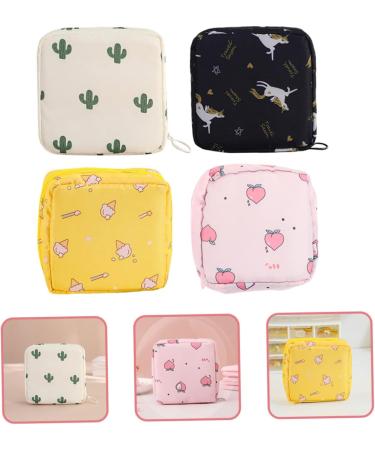 Frcolor 4-Piece Women's Portable Storage Bands & Period Bag - Tampon Holder & Binding Bag for Girls - Buy Online on GoSupps.com