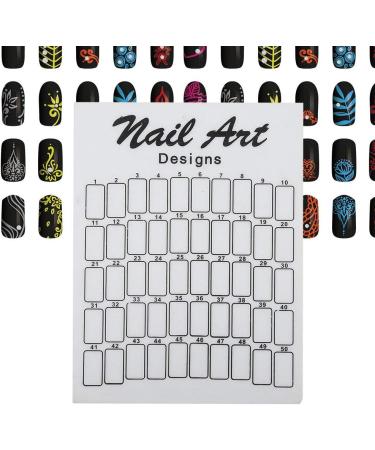 Nail Color Card Small And Exquisite Exquisite Workmanship Bright And Delicate Color Display Card for Home Salon Shop white - Buy Online on GoSupps.com