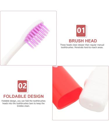 Healvian 5ST Eco-Friendly Charcoal Travel Toothbrush - Reusable Foldable & Extra Soft for On-the-Go Oral Care - Buy Online on GoSupps.com
