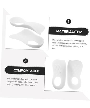 FOMIYES 4 Pairs O Type Leg Insoles - Arch Support Gel Foot Pads for Correcting O/X Legs | Practical Foot Care Solutions - Buy Online on GoSupps.com