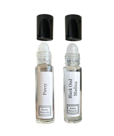 Perfume Sampler Set Woman - Perfumed Body Oil Mini Perfume Rollerball Fragrance Oil Small Perfume Samples Travel Size Cologne 2 pc Duo (Set #13)