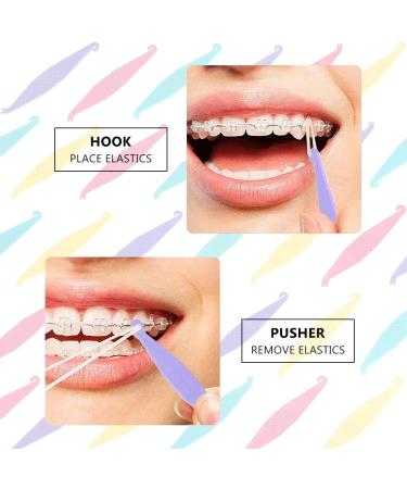 25 Pack Orthodontic Elastic Tools - Plastic Braces Placemakers Rubber Band Removers & Clamps for Easy Dental Care - Buy Online on GoSupps.com