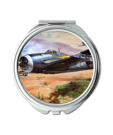 YENDOSTEEN World war aircraft Mirror makeup mirror e wing fighter pocket mirror portable mirror