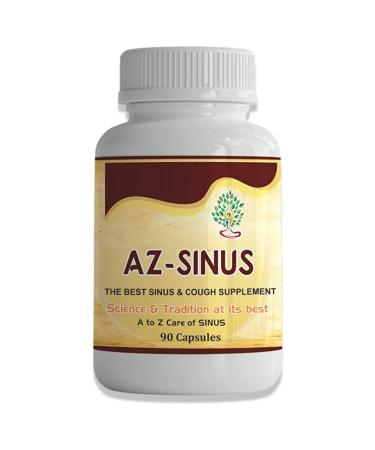 AZ Sinus Medicine & Cough Care Capsules with Medical Herbs Extract Relief in Sinusitis for Men & Women Approved by Ministry of Ayush Govt. of India - 90 Capsules