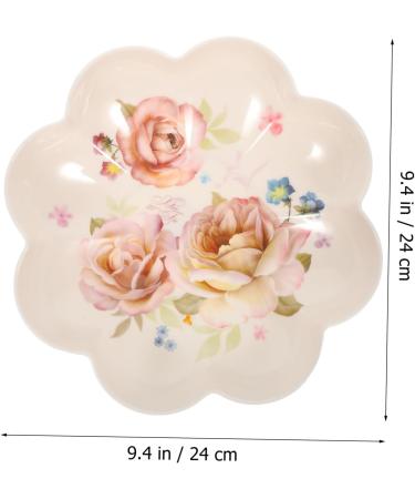 PRETYZOOM Snack Dish Dried Fruit Tray Dessert Tray Nut Candy Plate for Restaurant Household Melon Seed Plate 24X24X5.9CM As Shown 2 - Buy Online on GoSupps.com