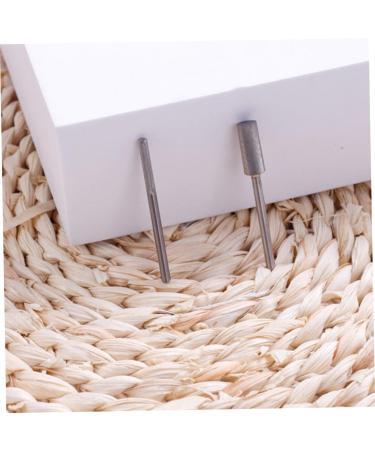POPETPOP 1pc Tungsten Steel Grinding Head Ceramic Nail Polisher Nail Bits for Nail Drill Gel Nail Accessories Gel Nail Tools Nail File Electric Ear Tape Diamond Tungsten Steel Nail Not Hurt 3.75x0.23cm Silver - Buy Online on GoSupps.com