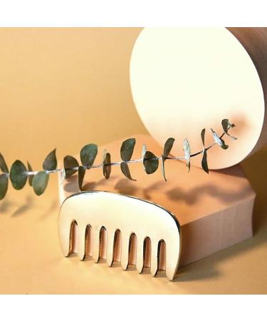 Livronic Bronze Kansa Gua Sha Massage Tool - 2-in-1 Comb for Muscle Pain Relief Myofascial Stress Release & Scar Tissue Treatment - Buy Online on GoSupps.com