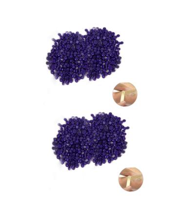 FOMIYES 2pcs Hair Removal Wax Beads - Hard Wax for Face & Body Beeswax Formula Purple Depilatory Wax for Smooth Skin - Buy Online on GoSupps.com