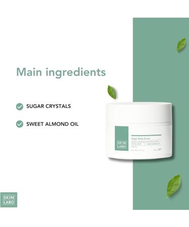 SKIN LABO SkinLabo - Sugar Body Scrub Revitalizing Effect Regenerates and Smoothes the Skin with Sugar Crystals and Sweet Almond Oil - 200 ml New Version - Buy Online on GoSupps.com