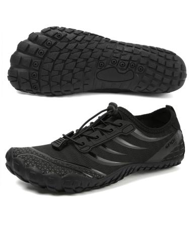 Ziitop barefoot shoes men water shoes women barefoot shoes women water shoes men aquasque women beach shoes fast dry surf shoes unisex barefoot shoes for beach pool surfing yoga 36-46eu 42 EU black