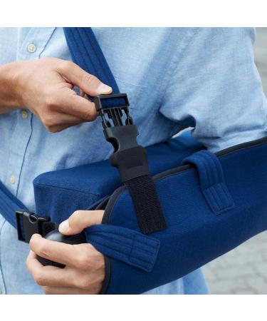 Professional Shoulder Abduction Sling | Medical Arm Immobilizer for Injury Support | Right & Left Arm - Blue Large - Buy Online on GoSupps.com