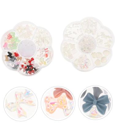 Beaupretty 4 Boxes Nail Art Accessories Nail Tech Accessories Manicure Diy Charms Bow Nail Charms Colorful Bowknot Nail Accessories Manicure Decor Nail Art Charm Resin Aurora Pearl 3d - Buy Online on GoSupps.com