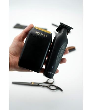 Supreme Trimmer Vader & CRUNCH Foil Shaver Kit | Professional DLC T-Blade Beard Trimmer ST3778 & Waterproof IPX6 Shaver Set | Black Barber Haircutting Tools for Precision Grooming - Buy Online on GoSupps.com