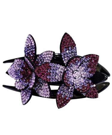 3-Piece Rhinestone Flower Hair Clip Set - Vintage Pearl Grippers for Brides & Women | Slipproof & Durable Hair Jewelry - Buy Online on GoSupps.com