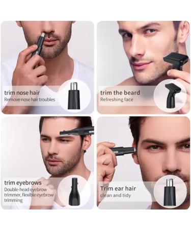 2023 Professional 3-in-1 Hair Shaver Kit for Men | Painless Ear Nose & Body Groomer | Dual-Edge Trimmer & Easy Cleansing - Buy Online on GoSupps.com
