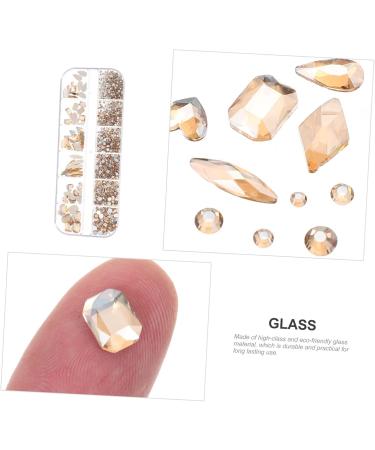 FRCOLOR 2 Boxes Nail Art Flat Drill Crystal Nail Gems Rhinestones Nail Flatback Nail Rhinestones Nail Art Gems Nail Jewels Rhinestones Nails Gems Diamond Manicure Tools Glass - Buy Online on GoSupps.com