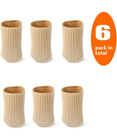 DYKOOK Big Toe Protectors - Fabric Gel Caps for Corns, Callus, Bunion Pain Relief (6 PCS) - Buy Online on GoSupps.com