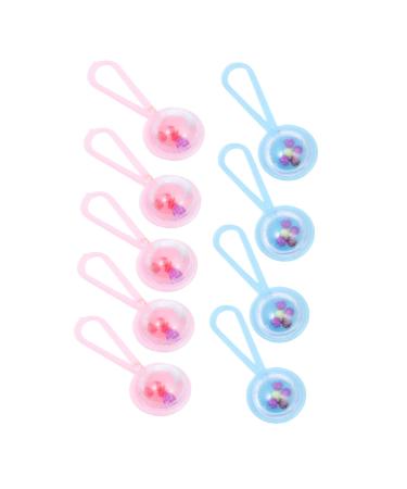 Iwowhero 48st Small bell accessories baptismal decoration rattles-storey mini rattles mini hand-bell party decor-rattle mini-rattles follower baptismal mini lass baby acrylic small bell table