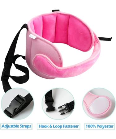 KAKIBLIN Adjustable Toddler Car Seat Head Support Band - Pink - Buy Online on GoSupps.com